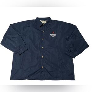 Karl Jacobs 'MGC' official Staff Windbreaker mini golf club jacket navy size 2XL